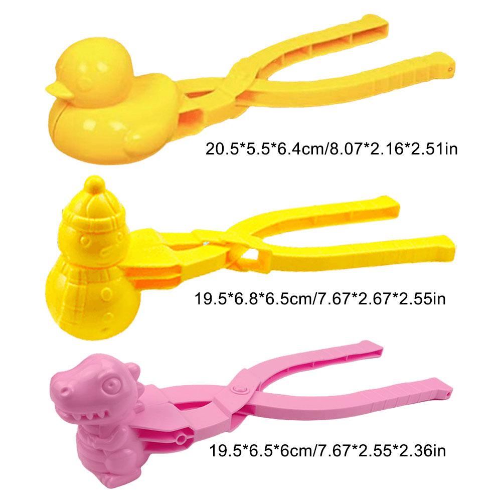 Клипса для лепки снежков для детей и взрослых, в форме сердца, снежинки, утки, щипцы-клипсы для улицы, форма для песка и снега, игрушки для игр и спорта