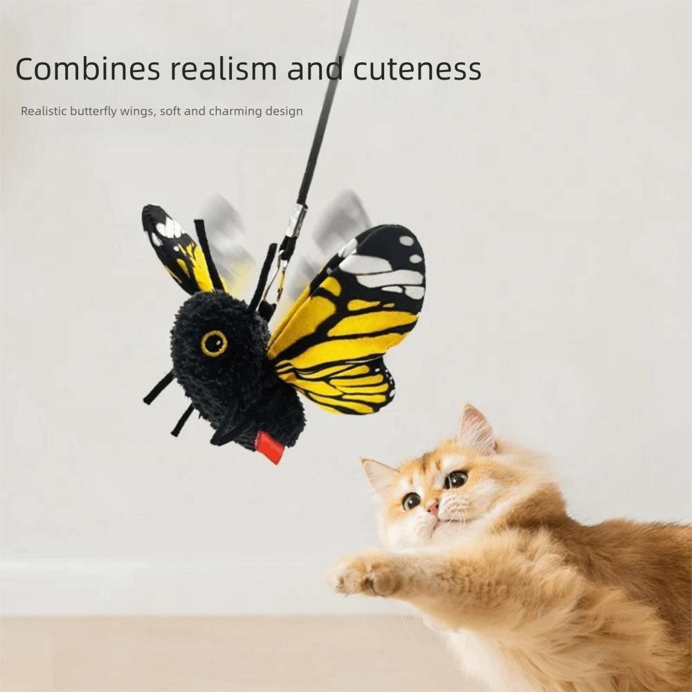Rechargeable Automatic Cat Teaser Toy Hanging Elastic String Feline Toy Living Room