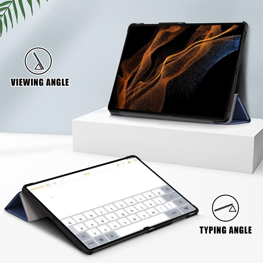 Для Samsung Galaxy Tab S8 ultra 14.6 складная подставка умный чехол для Galaxy Tab S9 ultra 14.6 X910 X916 x918 планшет детский зеленый