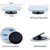 Car Blind Spot Rear View Mirror Wide Angle Adjustable Small Round Mirror 360° Rotation Reverse Auxiliary Rearview Convex Mirror