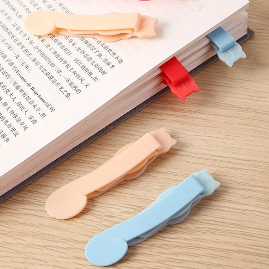 3 шт. Автоматический зажим для закладки, мягкий силиконовый зажим для книги, легкий маркер для страниц, умный