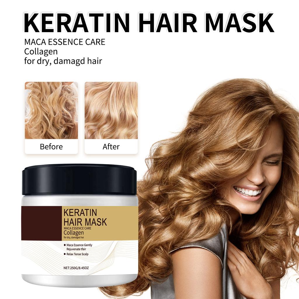 Professional Natural Repair Magical Hair Mask Prevent Dryness Split Ends Repair Damage Frizz Tangles 5 Seconds Soft Smooth Care