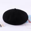 Warm Artist Beret Wool Thickened Flat Cap French Women's Painter Hat  Female Girls
