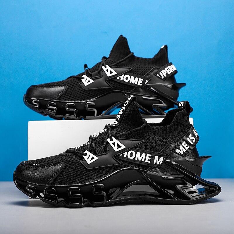 Мужские кроссовки, дышащая мужская спортивная обувь на весну и лето, оригинальная роскошная теннисная обувь на платформе для бега