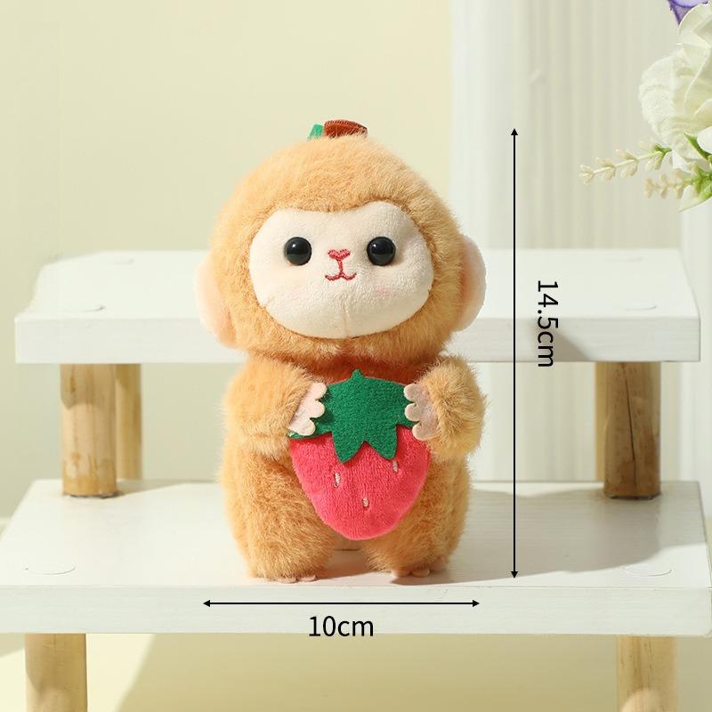 Non-Toxic 14Cm Cartoon Plush Monkey Keychains Stuffed Lovely Animal Backpack Decoration Pendants Boutique Dolls Plush Toys For Kids Gifts