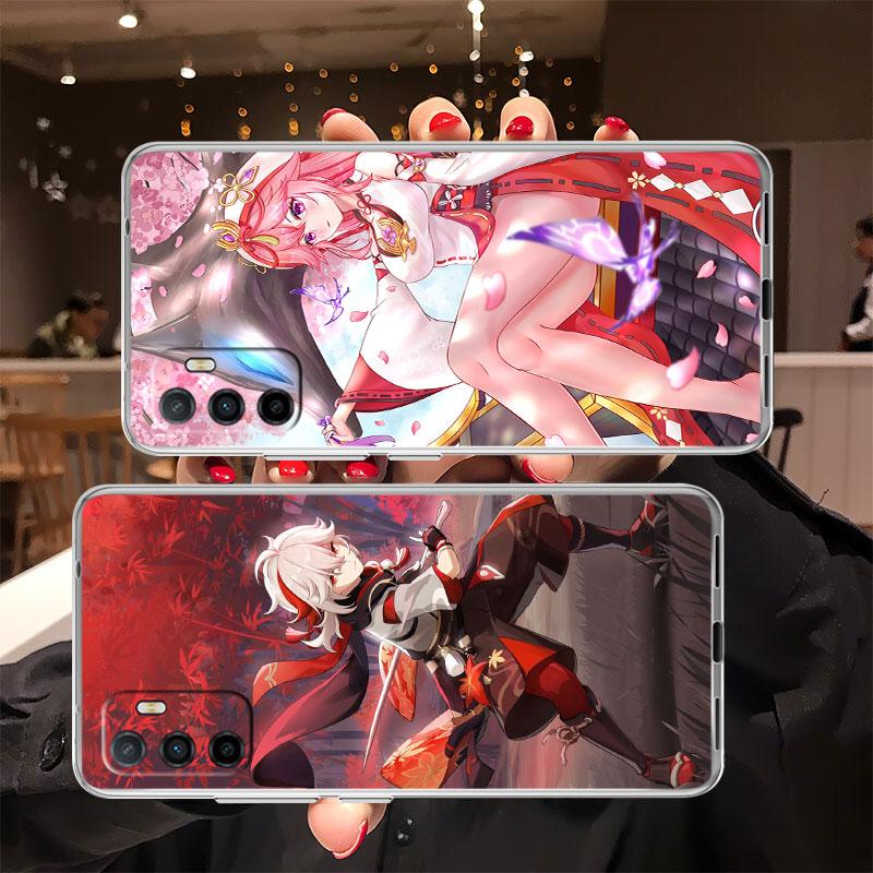 Чехол IK34 Genshin Impact Girl для Motorola E13 E15 E20 E22 E22I E22S E30 E32 E40 E7 E7I G Plus Power Play Stylus G22 G14