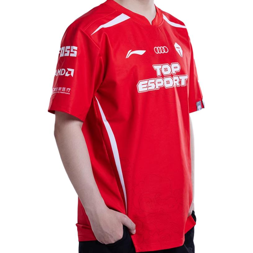 Футболка Li Ning Sports Lifestyle Series TES Team Casual с круглым вырезом и коротким рукавом, с принтом логотипа и букв, мужская, красная, ATST665-1