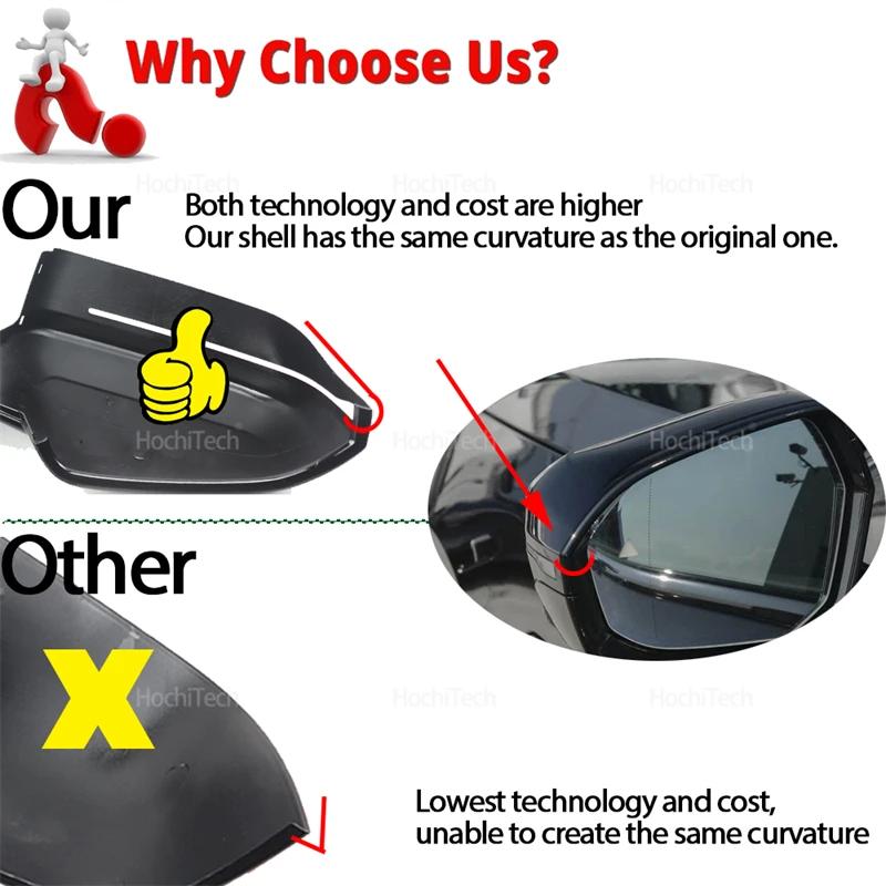 Для BMW 5 7 Серии I5 I7 G60 G61 G70 2025-2026 Наклейка на колпачок зеркала Ярко-черный Накладка на зеркало заднего вида Боковое зеркало Задний вид LHD