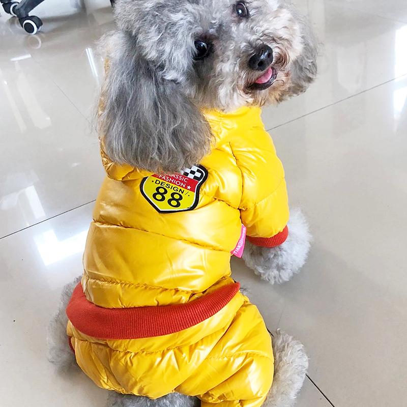 Зимняя теплая одежда для домашних животных для маленьких собак, одежда для щенков, толстовки с капюшоном для чихуахуа, одежда для французского бульдога, пальто для мопса, водонепроницаемое пальто из искусственной кожи для собак