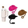 Flexible Silicone Straw Plug Hat Shape Straw Tip Lids Straw Accessories Straws Lids Suitable for Travel and Sports