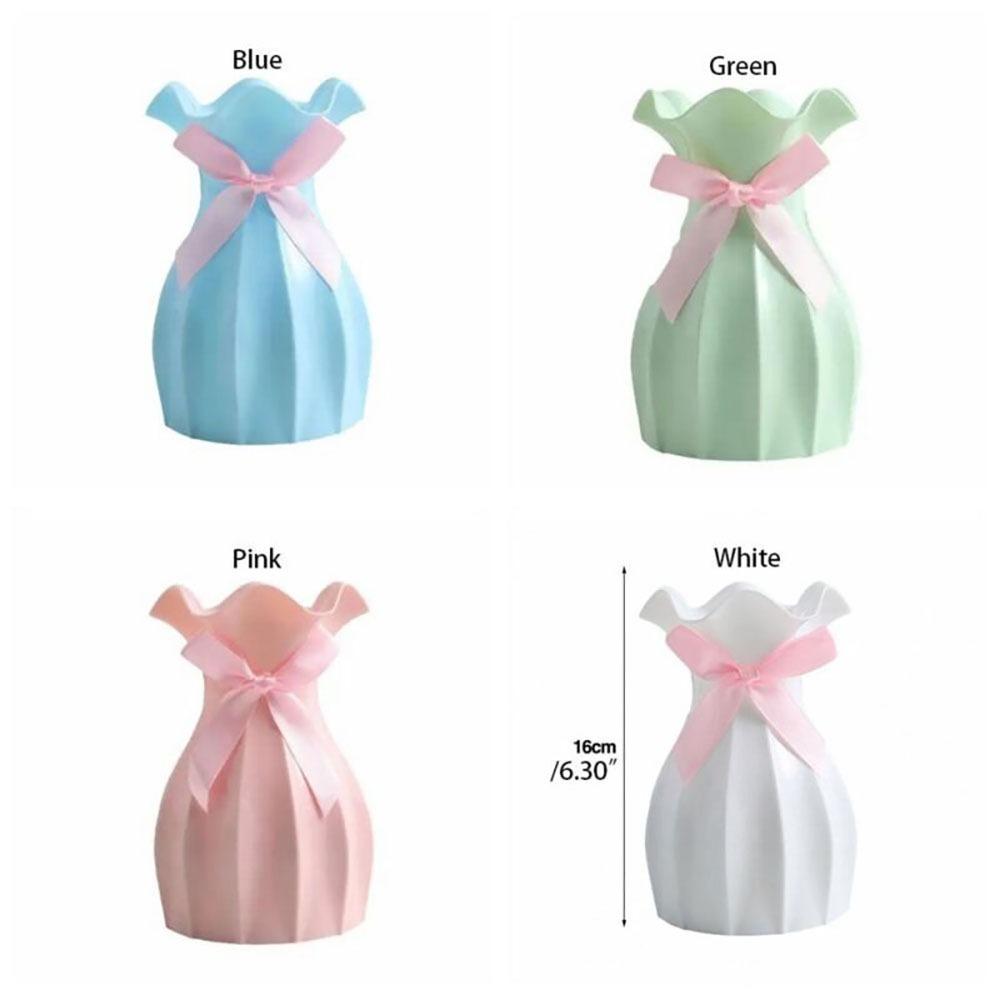 Nordic Style Vase Plastic Living Room Decorations Durable Dried Flower Vase