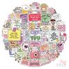 50Pcs/Set Funny Healing Phrase Series 01 Shiny Stickers DIY Fashion Waterproof Doodle Decals Stickers