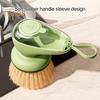 Large Soap Dispensing Dish Brush Ergonomic Handle Soap Dispensing Dish Scrubbing Tool Kitchen Cleaning Tool