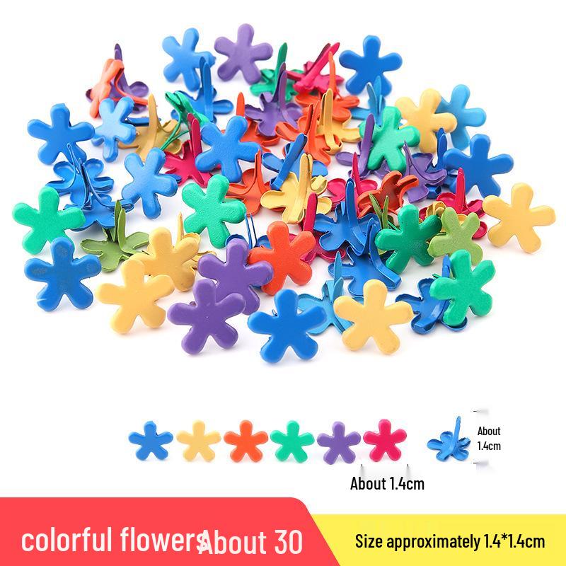 Цветные детские ручной работы гвоздики с раздвоенными ножками для DIY декора