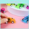 Mini Push Plastic Back Car Toy With Color Transparent Design For Learning Kids