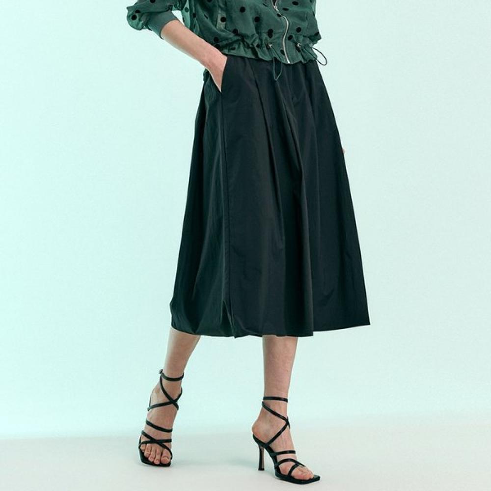 Maxza Pintuck Flare Banding Wide Culotte Pants Zc08ql400on
