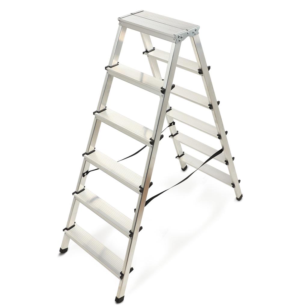 KADAX Aluminum Folding Ladder 4-8 Steps Home Strong 125kg Polish Product