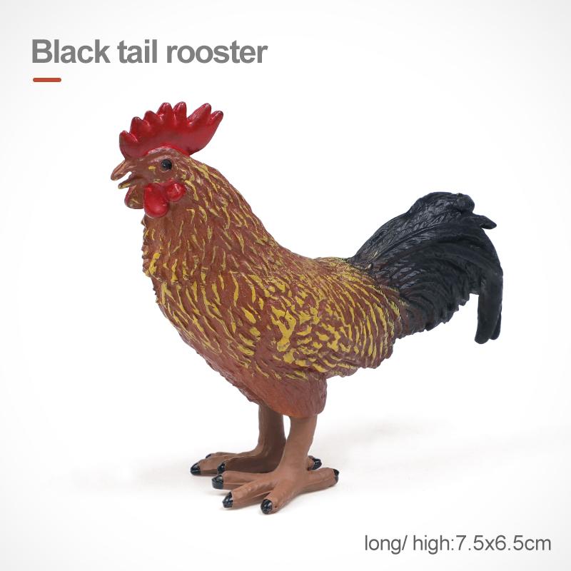 Имитация Фермерских Животных Домашняя Птица Корова Свинья Собака Курица Утка Гусь Детеныш Фигурки Модель Фигурки Развивающая Игрушка Для Детей