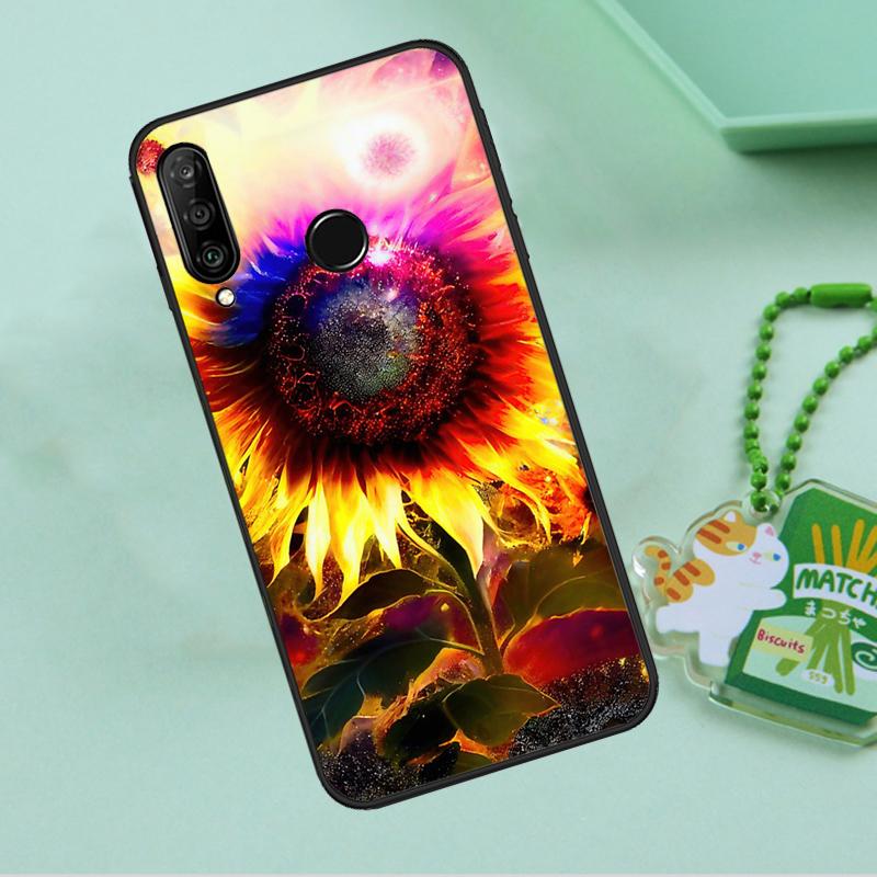 Красивый Желтый Подсолнух Для Huawei Nova 12i 12s 7i 8i 11i 9 10 SE Y90 Y60 Y70 Y72 Y61 Y91 P30 P40 Lite P60 Pro Чехол