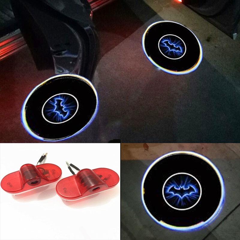 2 шт. Лазерные светодиодные фонари-проекторы с логотипом для автомобильной двери, приветственные огни, стайлинг автомобиля