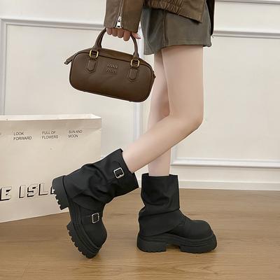 2025 новые маленькие универсальные платформенные ботинки Мартина женские 2025 новые летние ботильоны Merad на высокой подошве