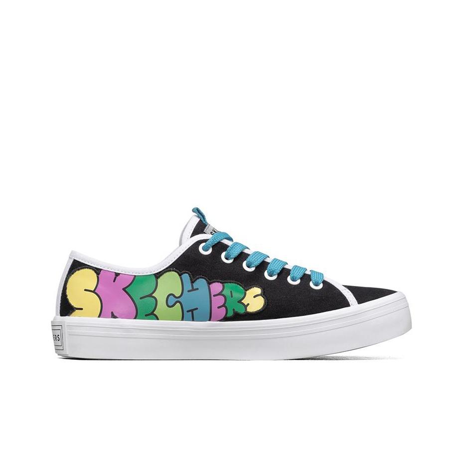 Skechers Jeremyville X VLites Низкие кеды для скейтбординга Женские кеды для скейтбординга Разноцветные 66666301-BKMT
