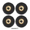 4PCS RC Crawler Tire Set 1.9 Inch Rubber Universal RC Tire with Metal Deep Groove Hex Hub Wheel