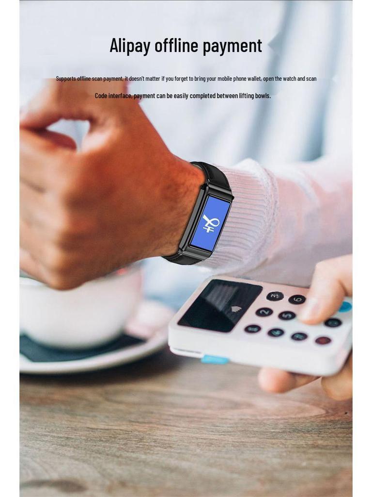 Умный браслет с NFC, Bluetooth-наушниками и функцией звонков, умные часы «два в одном» с возможностью офлайн-оплаты