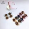 Retro Trend Children'S Sunglasses Personalized Diy Flower Girls Concave Shape Boys Cool Sunglasses Glasses