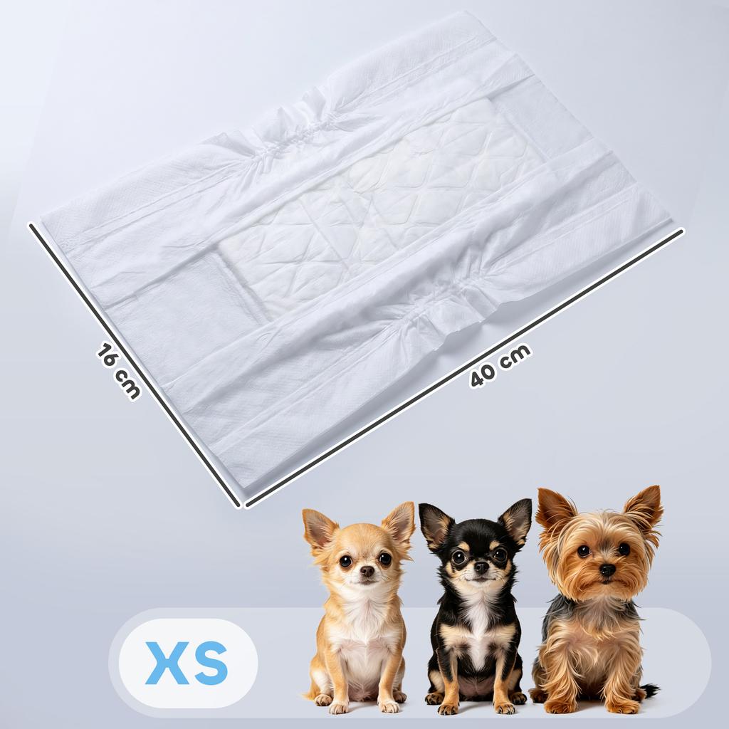 Disposable Dog Diapers Male Absorbent Dog Nappies XS 20-28 cm