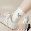 Female Spring and Autumn Trend Sweet All Build In The Tube Pile Pile Cotton Socks