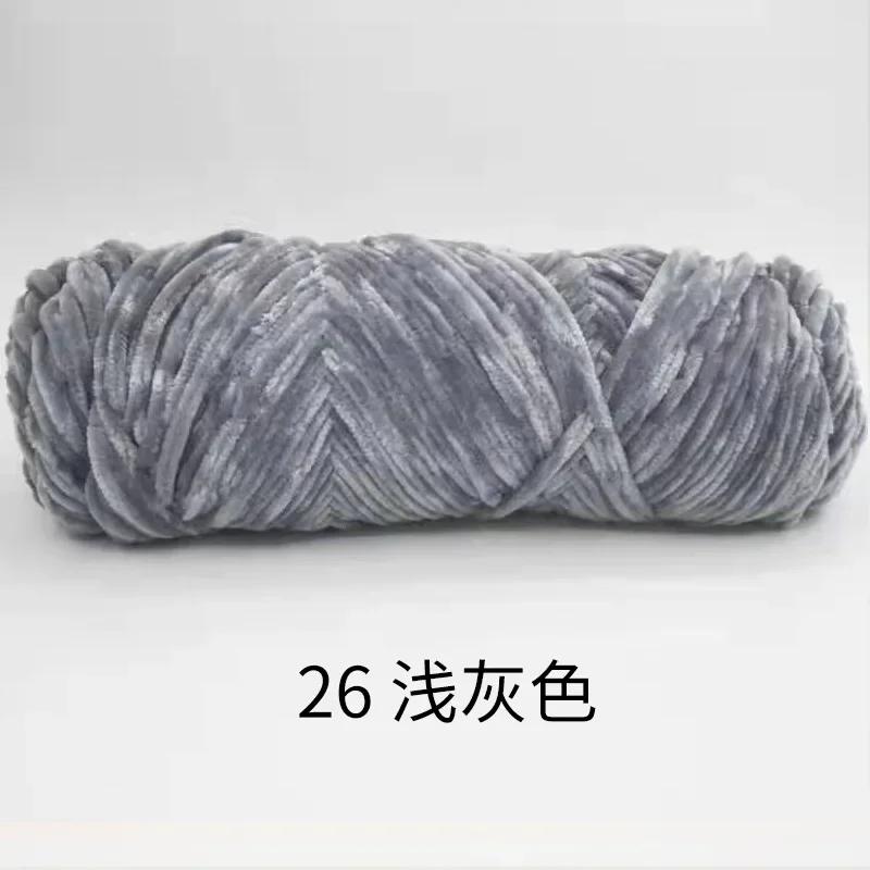 Пряжа из хеннели-бархата 4 мм, шерсть для вязания, толстая, теплая, для вязания крючком и спицами, хлопковая, детская шерсть, для DIY, ручного вязания, свитера, носков, шапки