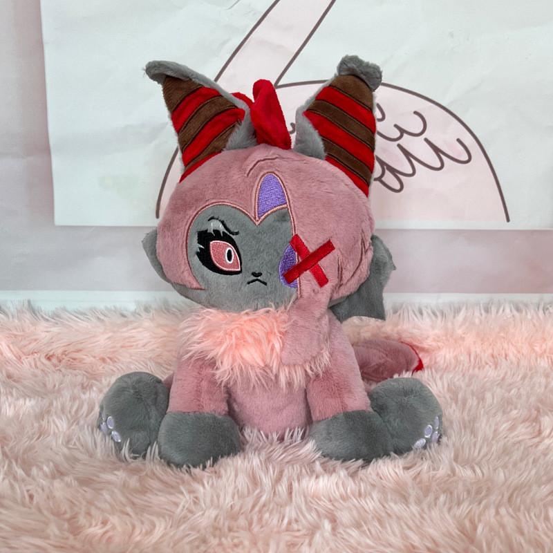 Мягкая игрушка Angel Kitty из Hazbin Hotel, очаровательная плюшевая кукла, вдохновленная Helluva Boss, для поклонников и коллекционеров.