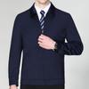 Мужские шерстяные куртки весна и осень деловые повседневные куртки для среднего и пожилого возраста с лацканами большие размеры тонкие куртки для пап