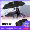 VW GTI GOLF 2026 Горячее Для VW VOLKSWAGEN 1 шт. Для Значка Автомобиля VW Черный Зонт Дождь Женщины Мужчины Автоматический Ветроустойчивый Водонепроницаемый Sno