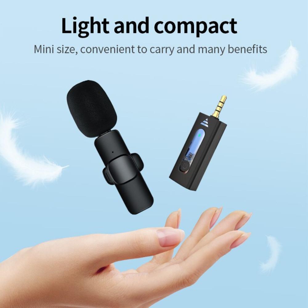 Wireless K35 Lavalier Lapel Microphone Wireless 3.5mm Lavalier Mic Camera/Speaker/Smartphone