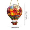 Hot Air Balloon Window Decorations Acrylic Wall Hangable Colored Decor Indoor Window Decor Hangable Art for Indoor Outdoor