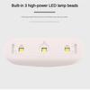 Мини-машина для сушки ногтей Микро УФ-светодиодная лампа Портативная USB-машина для отверждения геля для ногтей Складной лак для ногтей Быстросохнущее освещение 2 скорости