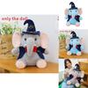 Plush Elephant Toy For Kids Soft Cartoon Sleeper Pillow With Wizard Hat And Bow Decor