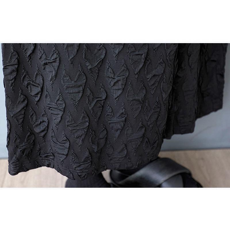 DIMANAF 2025 Платье большого размера Женское Летнее Длинное Платье-рубашка Повседневное Свободное Базовое Однотонное Винтажное Черное Платье Макси