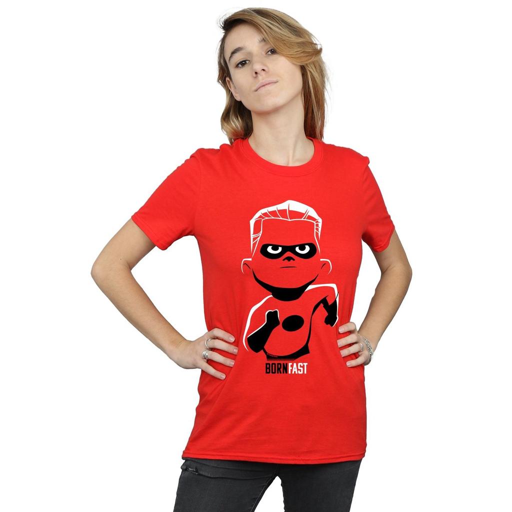 Disney Womens/Ladies Incredibles 2 Incredible Son Cotton Boyfriend T-Shirt