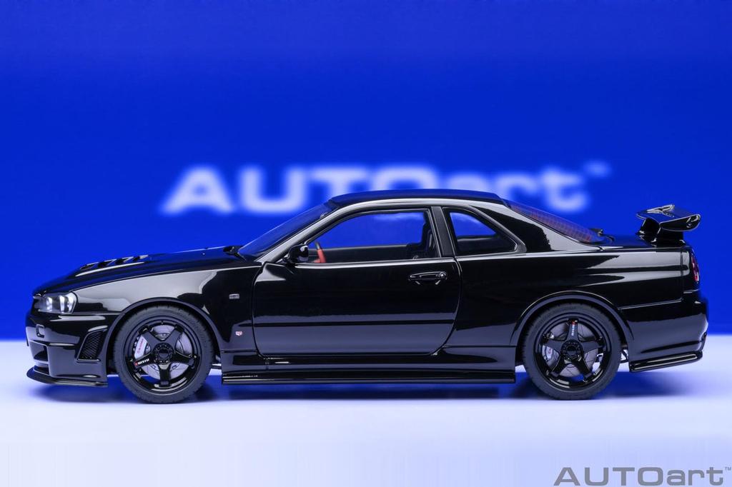 AUTOart Nismo R34 Black Pearl Finished Product 1/18 GT-R Z-tune