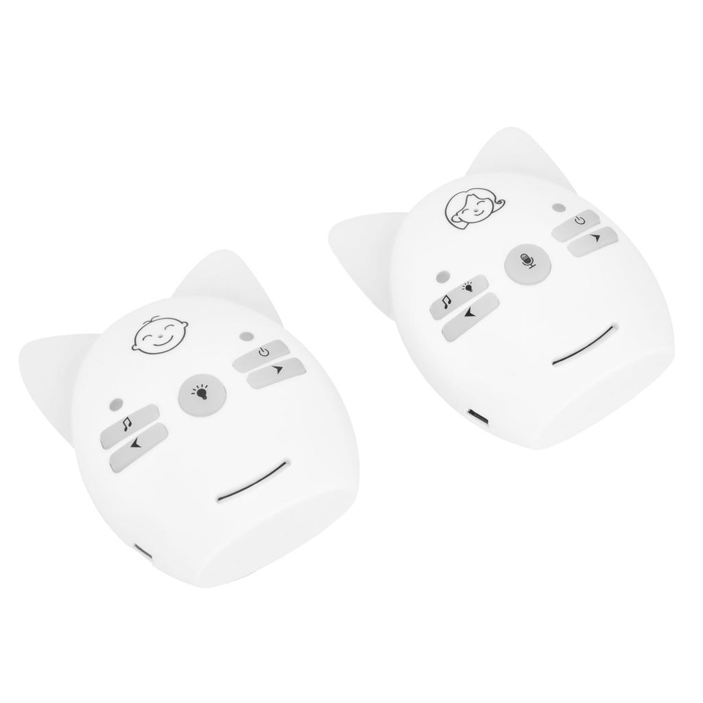 V30 Digital Audio Baby Monitor Portable Alarm Sensitive Wireless Two Way Baby Cry DetectorWhite US