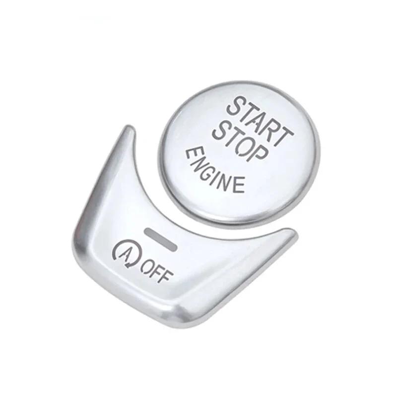 2Pcs/Set Car Start Stop Engine Button Cover Sticker& P Handbrake Button Sticker Fit For BMW 5 7 series G30 G12 X3 G01 X4 G02 GT6