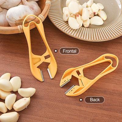 Чеснокочистка из нержавеющей стали, овощечистка, ручной инструмент для чистки чеснока с отверстием для подвешивания