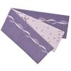 Warakugure Kiryu Woven Reversible Yukata Obi with Made In Japan Cotton-Touch Ribbon, (Purple)