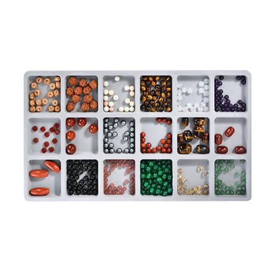 Bead Design Board DIY Jewelry Making Tray Flocked Bead Organizer Board for Necklace And Bracelet Beads Sorting And Stringing