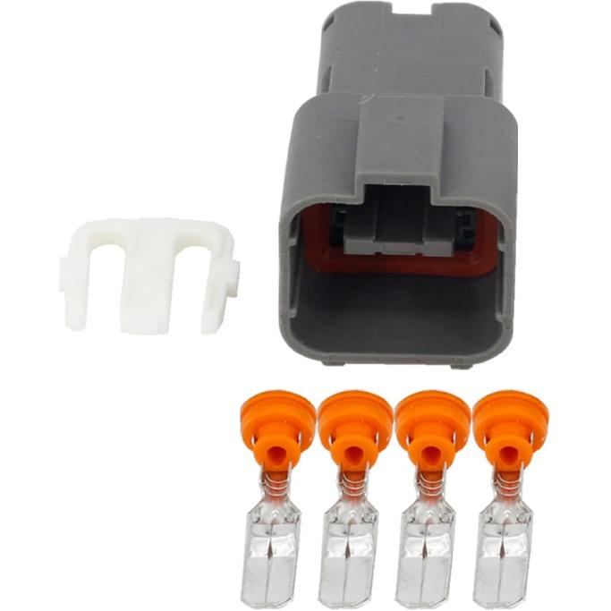 4 Pin Car Ox/y-gen Sen/;SOR wat/erp/;ro/ofW Connector with Terminal 7222–6244–40 & 7123-6244-40, DJ70453A-6.3-11/21 4P(Male Female Plug,5 Sets)