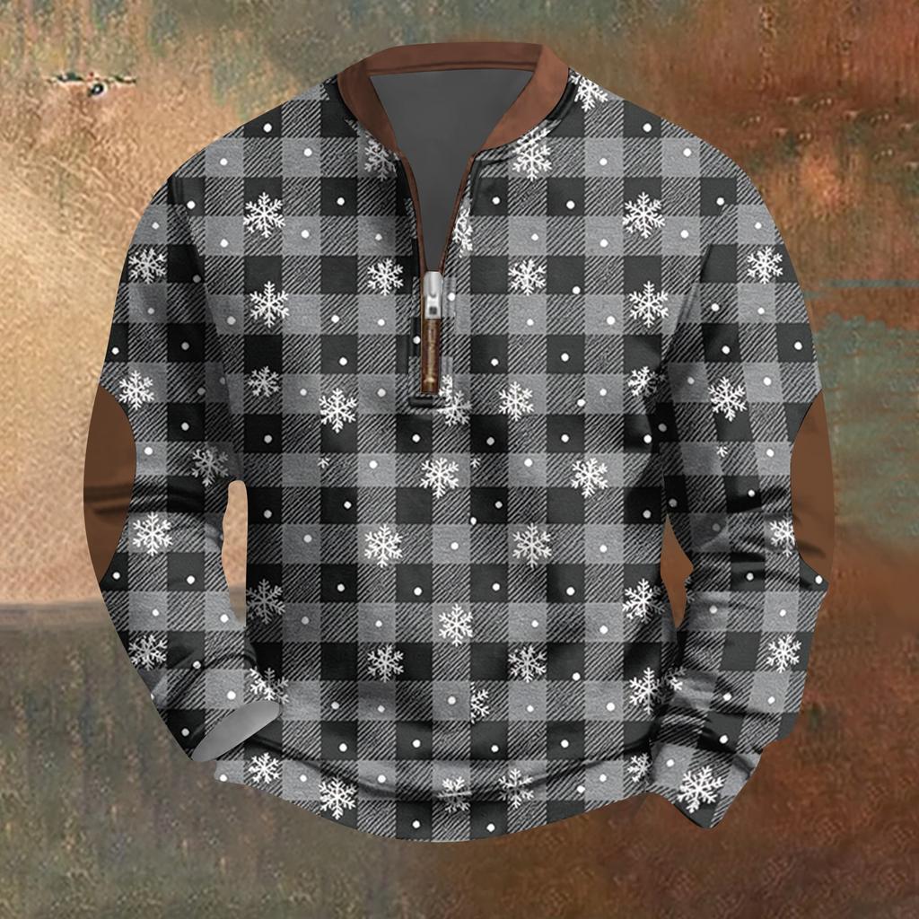 Men's sweatshirt zipper top sports casual sweater