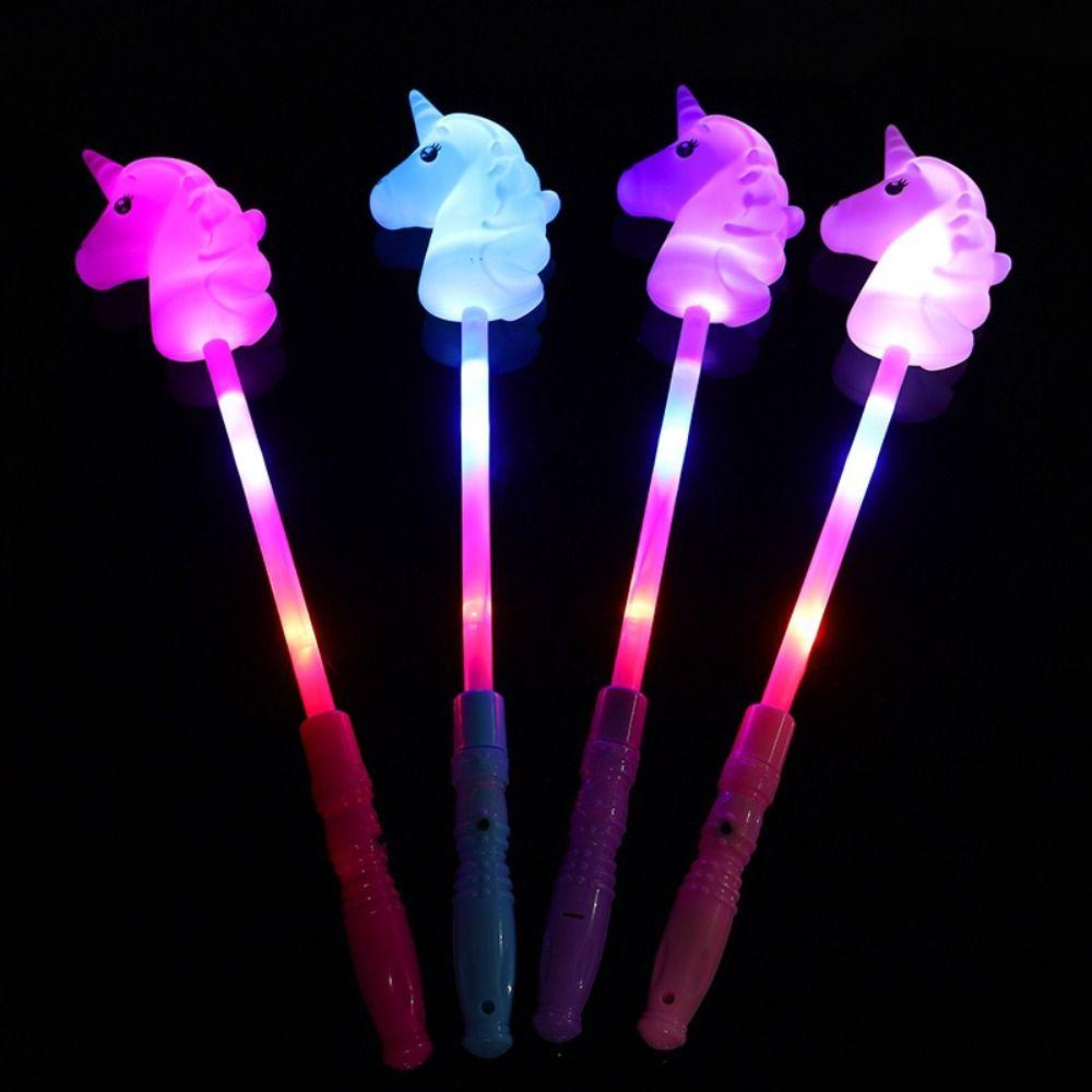 Flash Stars Heart Fairy Flashing Wands Luminous Prop Flash Stars Heart Fairy Stick Kids Toy